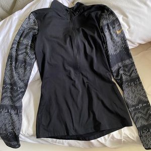 Black and White Nike 1/4 Zip